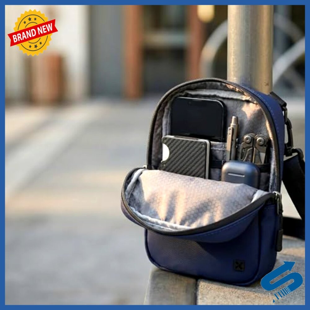 Smell Proof Crossbody Sling Bag 4L Compact Adjustable Versatile - Picture 3 of 7
